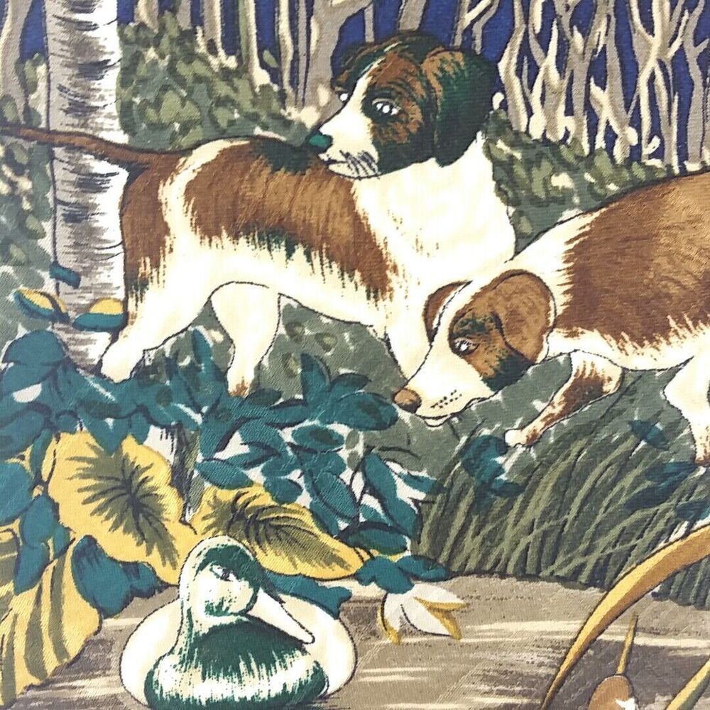 💥5/$25 Reed St James Blue Necktie Dog Duck Hunting Polyester